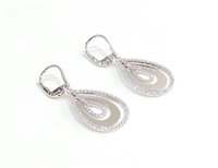 Orecchini Stocco Gioielli Donna in Oro bianco Cubic Zirconia OGBZ - OGBZ